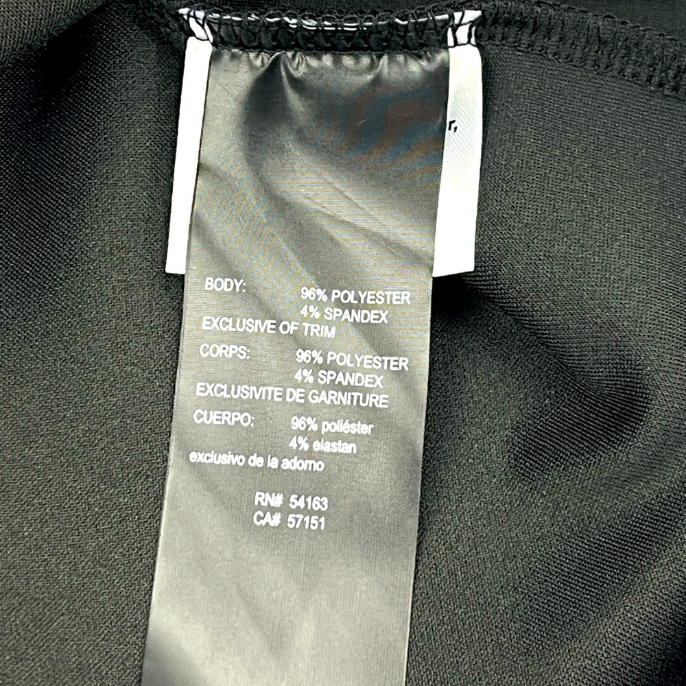 KARL LAGERFELD PARIS, LARGE BLACK JACKET WITH TWO POCKETS, 96% POLYESTER, LARGE - Picture 12 of 13